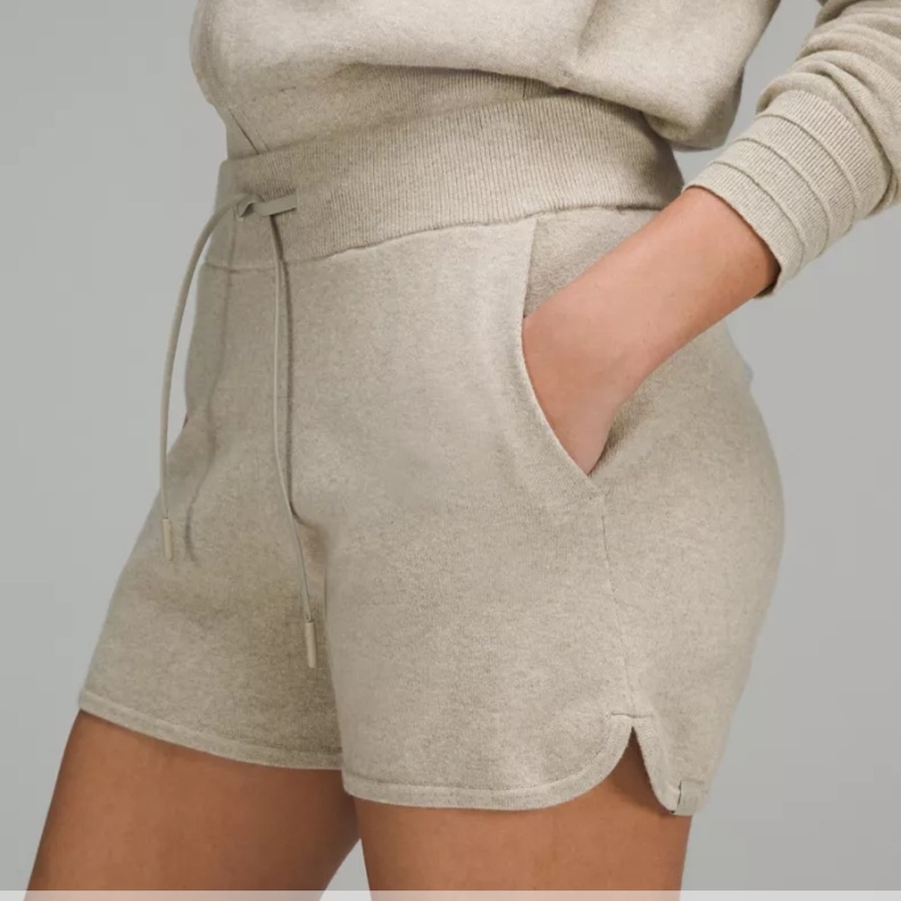 Lululemon Cotton-Cashmere Knit Shorts